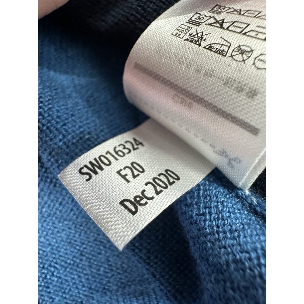 Smartwool Mens Medium Merino Wool Sweater Crewneck Pullover Blue Mountain Design - Picture 7 of 11